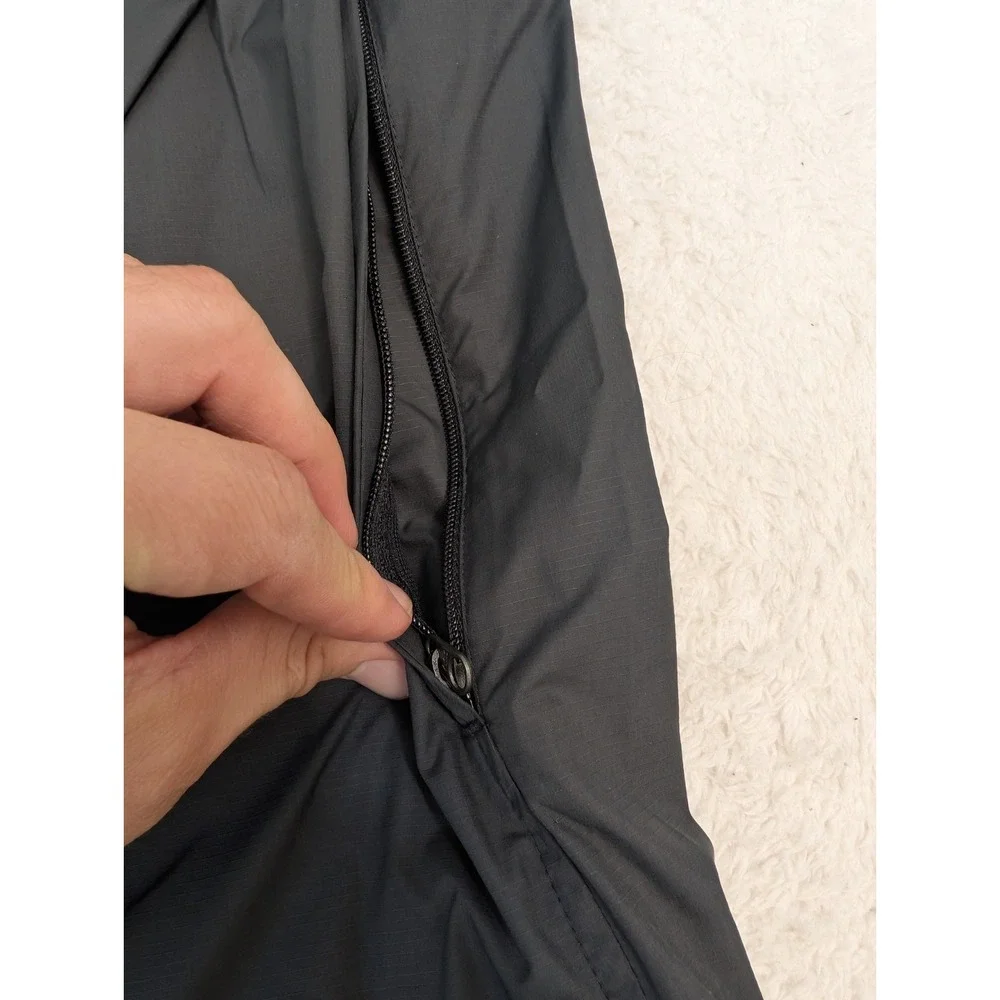 Adidas Golf Climaproof V-Neck Lined Windbreaker Men's XL Black Long Sleeve‎ Zip